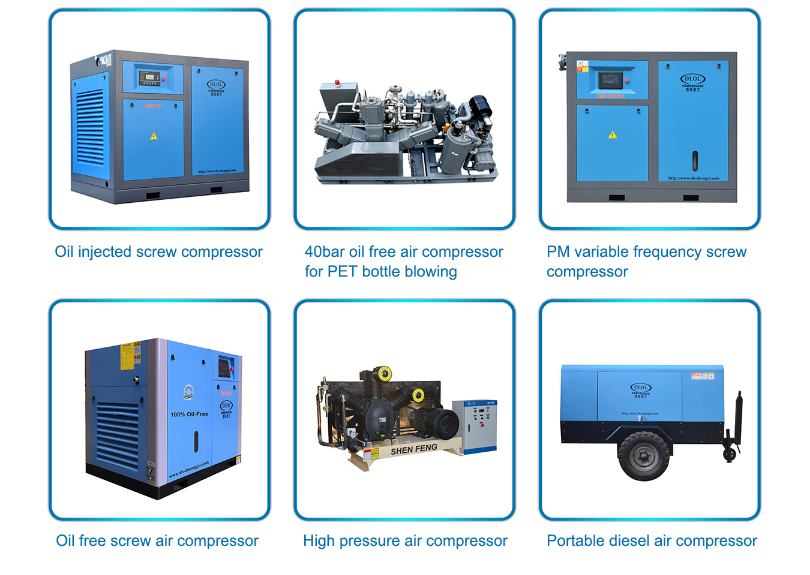 Two stage screw compressor